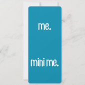 自分とミニ自分 招待状 (裏面)