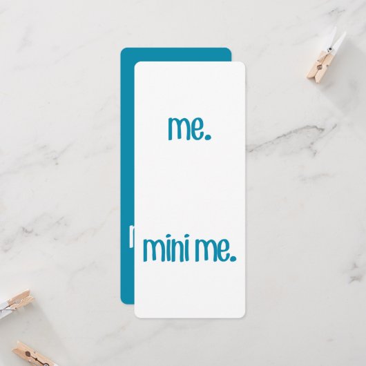 自分とミニ自分 招待状 (正面/裏面インサイチュ)