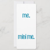 自分とミニ自分 招待状 (正面)