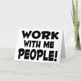 自分と一緒に作業チームの作業 カード