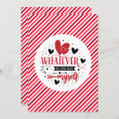 自分と付き合おうと 招待状 (正面/裏面)