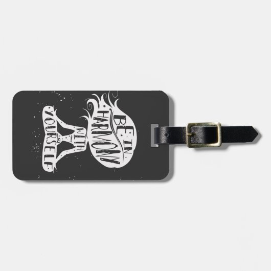 自分と調和する ラゲッジタグ (正面横)