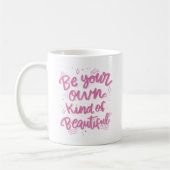 自分なりの美しさである コーヒーマグカップ (左)