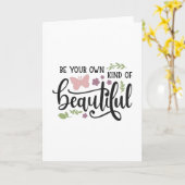 自分なりの美しさでいなさい カード (黄色い花)