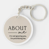 自分について キーホルダー (裏面)