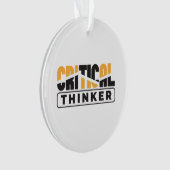 自分にとって重要考えな思考をする人 オーナメント (正面)