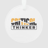 自分にとって重要考えな思考をする人 オーナメント (裏面)