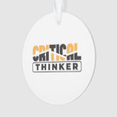 自分にとって重要考えな思考をする人 オーナメント (正面)