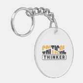 自分にとって重要考えな思考をする人 キーホルダー (正面左)