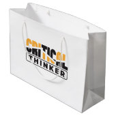 自分にとって重要考えな思考をする人 ラージペーパーバッグ (裏面アングル)