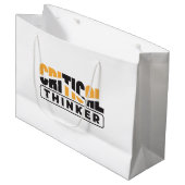 自分にとって重要考えな思考をする人 ラージペーパーバッグ (正面アングル)