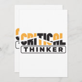 自分にとって重要考えな思考をする人 招待状 (正面/裏面)