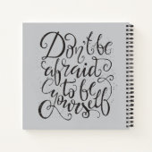 自分になるのを恐れないで ノートブック (裏面)