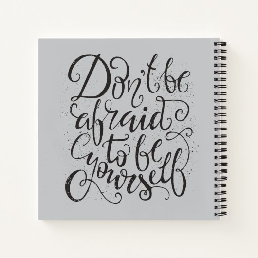 自分になるのを恐れないで ノートブック (裏面)