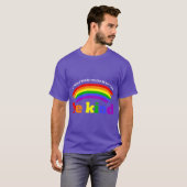 自分になれる世界なら優しくあれ LGBT Tシャツ (正面フル)