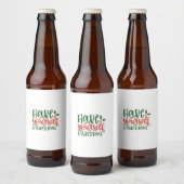 自分にクリスマスを過ごす ビールラベル (ボトル)