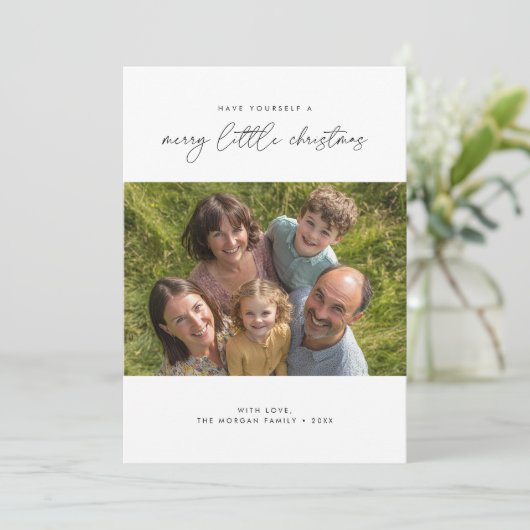 自分にクリスマスメリーの写真を撮る シーズンカード (スタンド正面)