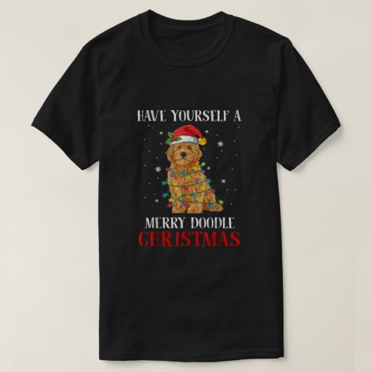 自分にクリスマスメリーの金を持っている Tシャツ (デザイン正面)