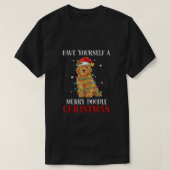 自分にクリスマスメリーの金を持っている Tシャツ (デザイン正面)