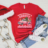 自分にグルーヴな小さなクリスマスTシャツを着て Tシャツ