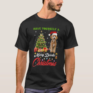 自分にドードルメリース・クリスマスゴールデンドールを持っている Tシャツ
