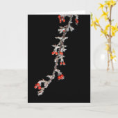 自分にベリーの小さなクリスマスを過ごす カード (黄色い花)