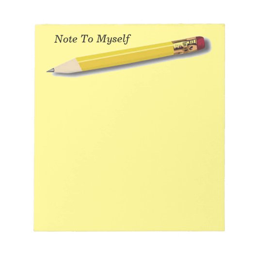 自分にメモ ノートパッド (正面)