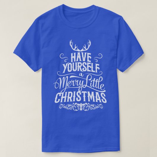 自分にメリークリスマスTプレゼントを持っている(2) Tシャツ (デザイン正面)
