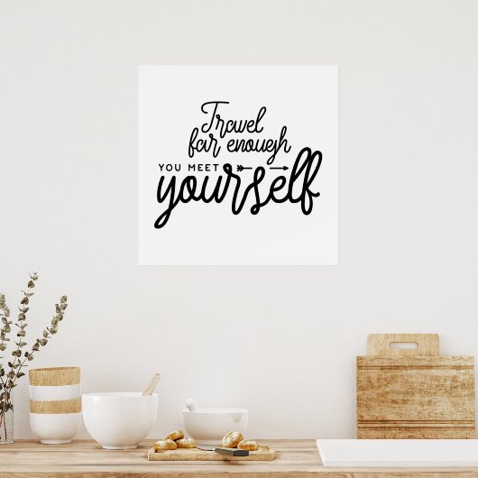 自分に会えるくらいまで旅行する ポスター (キッチン)