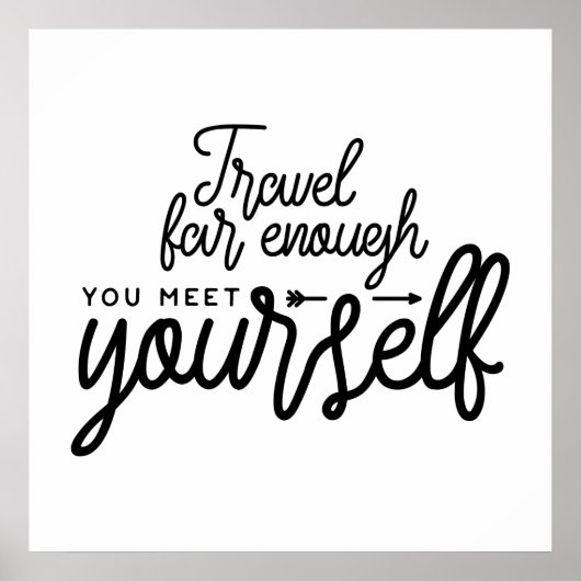 自分に会えるくらいまで旅行する ポスター (正面)