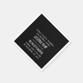 自分に値する人々に言葉を無駄にしない スタンダードカクテルナプキン (角)