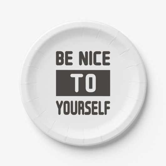 自分に優しい ペーパープレート (正面)