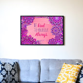 自分に優しくしなさい。常にやる気を起こさせる引用文 ポスター