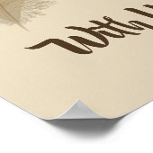 「自分に優しくせよ」羽プリント ポスター (角)