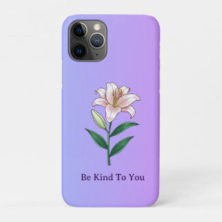 自分に優しく Lily セルフケアフォンケース iPhone 11 Proケース