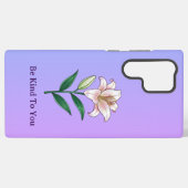 自分に優しく Lily セルフケアフォンケース Samsung Galaxyケース (裏面横)