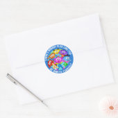 自分に優しく Sticker /The Peek-A-Boo Crew ラウンドシール (封筒)