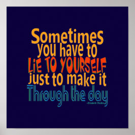 自分に嘘をつく/色を変える – ポスター