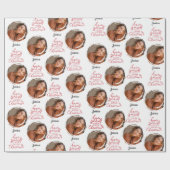 自分に小さなメリークリスマスの写真名を持っている ラッピングペーパー (フラット)