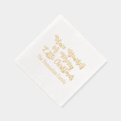 自分に小さなメリークリスマスの名前を付ける 箔ナプキン (右)