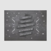 自分に小さなメリークリスマスの星を持っている 薄葉紙 (正面)