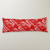 自分に小さなメリークリスマスガーランドがある ボディピロー (裏面)