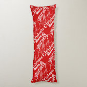 自分に小さなメリークリスマスガーランドがある ボディピロー (裏面 (縦))