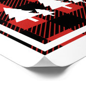 自分に小さなメリークリスマスプレゼントを持っている ポスター (角)