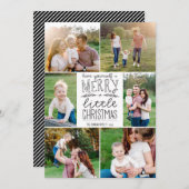 自分に小さなメリークリスマス6写真を シーズンカード (正面/裏面)