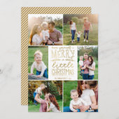 自分に小さなメリークリスマス6写真を シーズンカード (正面/裏面)