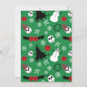 自分に小さな不気味クリスマスフォトを持っている シーズンカード (裏面)