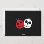 自分に小さな不気味クリスマスフォトを持っている シーズンカード (裏面)