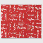 自分に少しメリークリスマスレッドを持っている ラッピングペーパー (フラット)