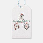 自分に少し不気味クリスマスを過ごす ギフトタグ (正面)